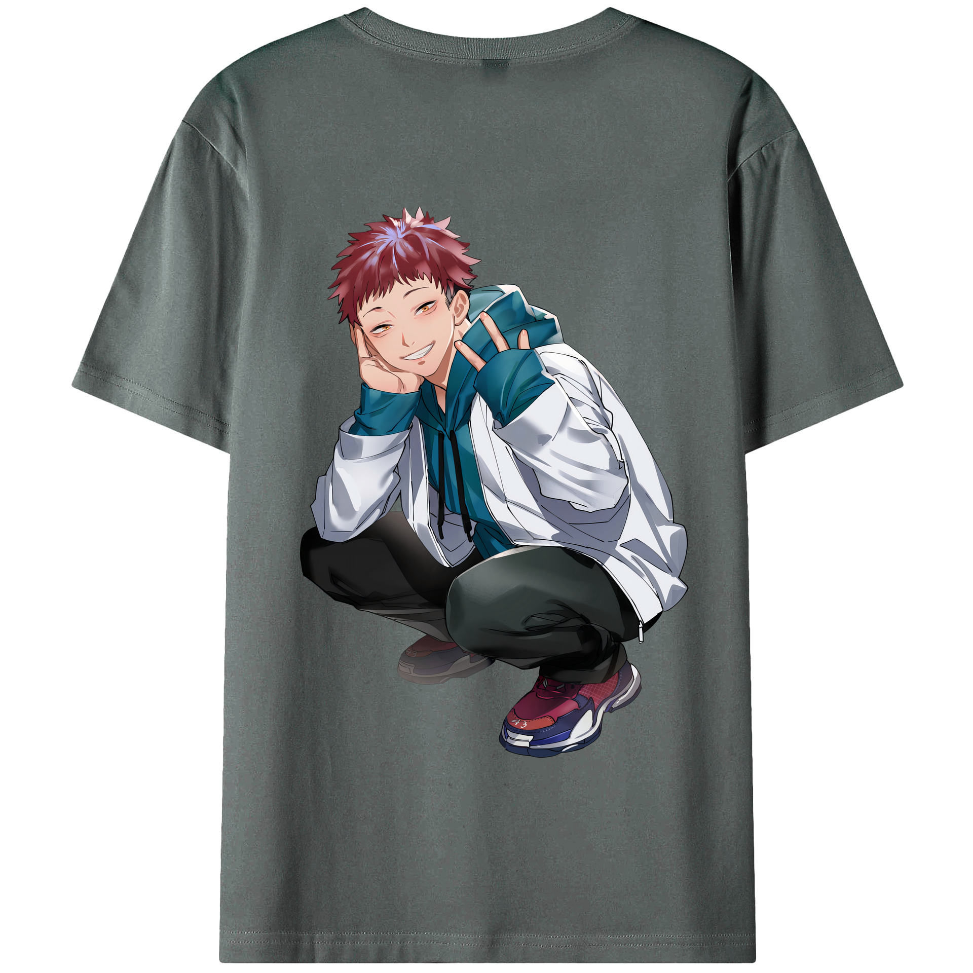 （画像用） 呪術廻戦 Jujutsu Kaisen 綿100％半袖Tシャツ（背面プリント）